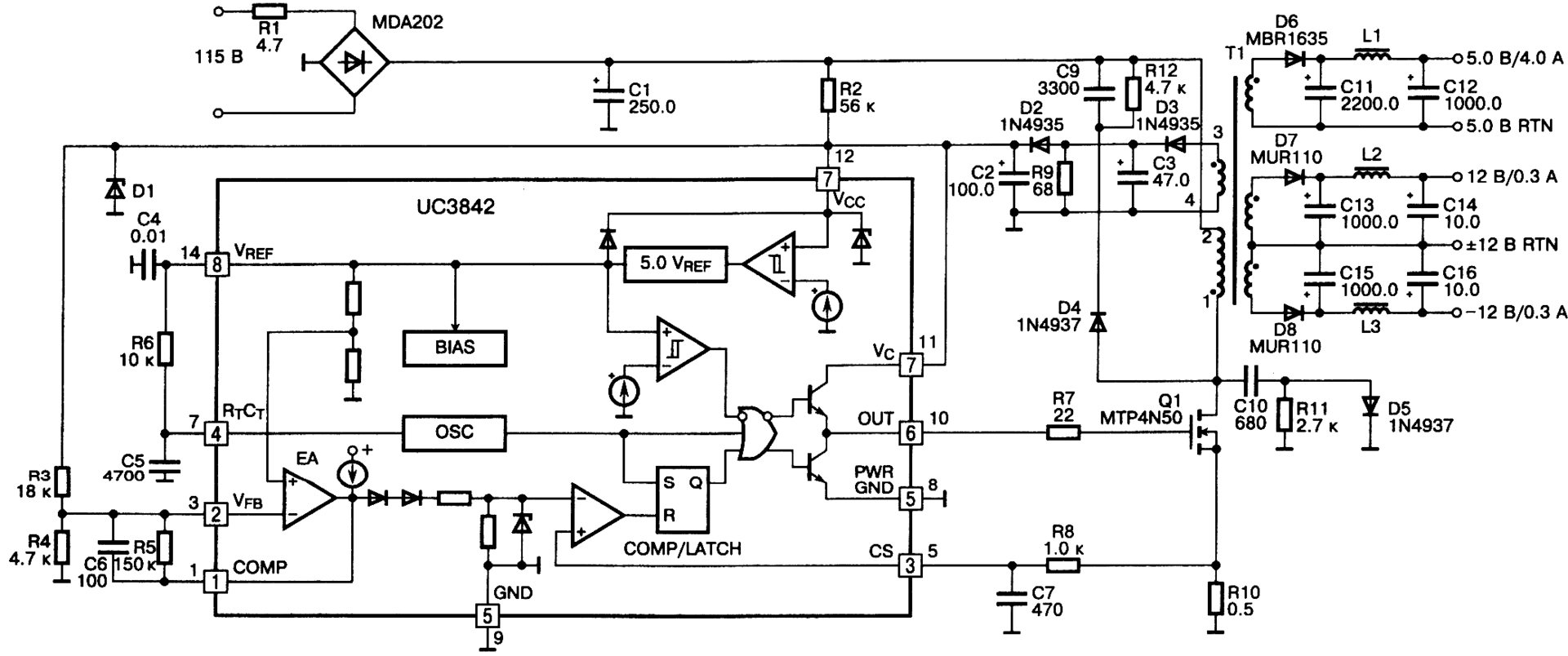 Uc2875 схема включения