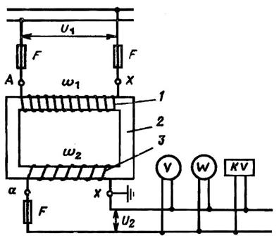 Схема включения измерительного трансформатора тока