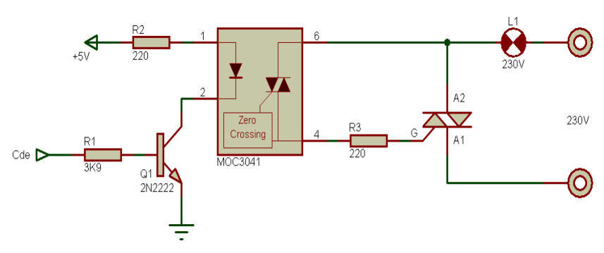 Moc3083 схема включения симистора