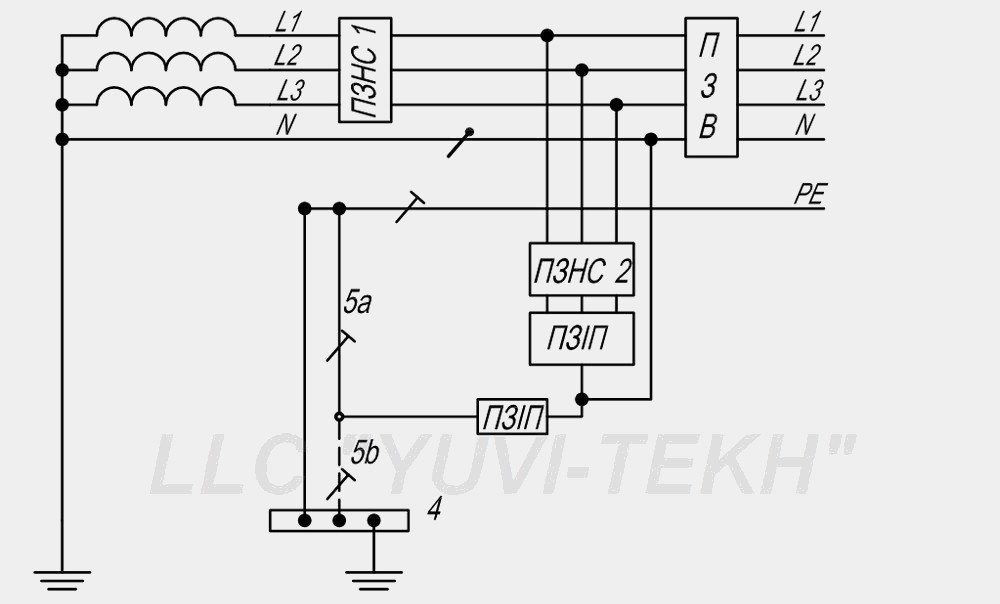 Схема подключения ограничителя перенапряжения