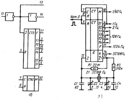 Генератор 32768 гц схема